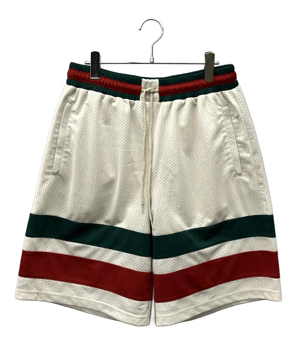 美品 GUCCI ハーフパンツ メッシュ 737407 XJFFK メンズ SIZE L グッチ