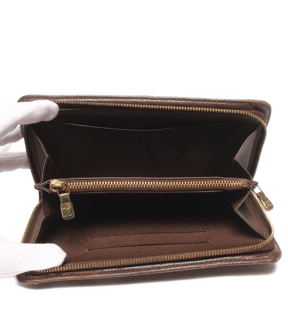 LOUIS VUITTON ラウンドファスナー長財布 ポルトモネジップ ダミエ N61728 レディース メンズ ルイ・ヴィトン