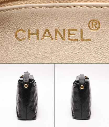 CHANEL ショルダーバッグ 肩掛け 斜め掛け ゴールド金具 2番台 マトラッセ レディース シャネル