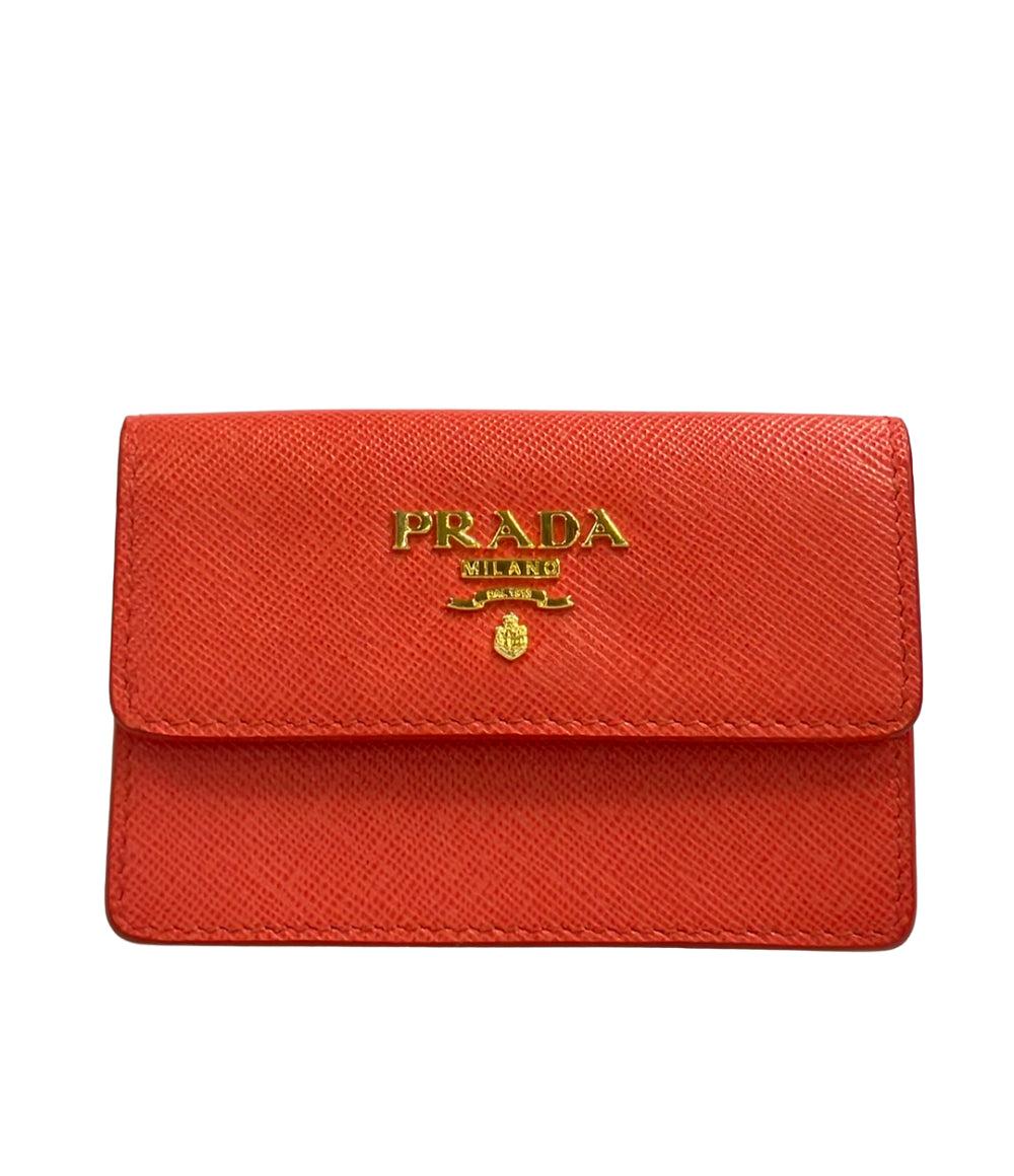 PRADA カードケース 名刺入れ サフィアーノ レディース プラダ