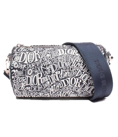 美品 Dior×STUSSY ショルダーバッグ 斜め掛け ROLLER ローラー 1ROPO061ZAD_H04E メンズ ディオール ステューシー