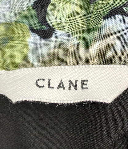 美品 CLANE 半袖ワンピース SHEER FLOWER MINI PUFF 25SS レディース SIZE 1 (S) クラネ