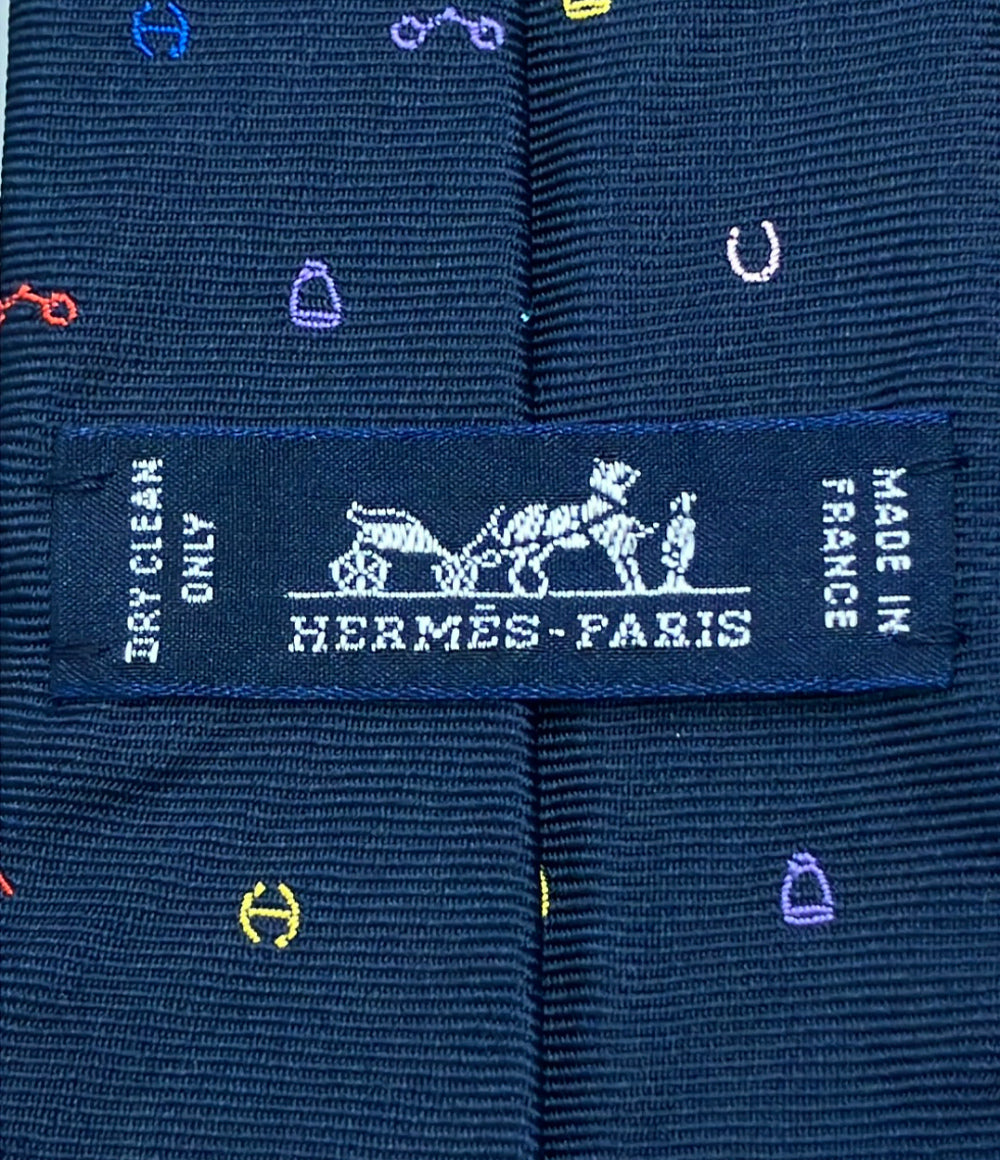 HERMES ネクタイ シルク100% トゥティ・フルッティ・エケストル 339362T メンズ エルメス
