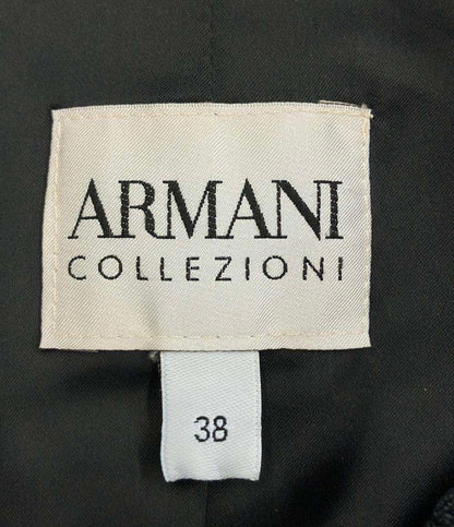 アルマーニコレッツォーニ ノーカラージャケット レディース SIZE 38 (M) ARMANI COLLEZIONI