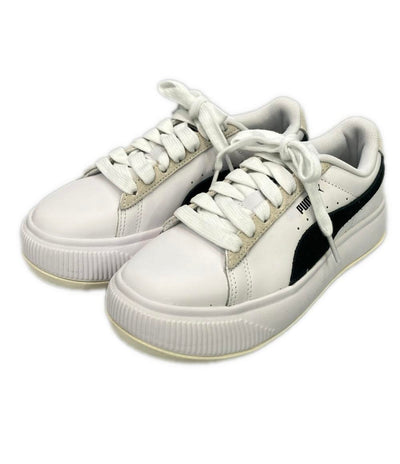 美品 PUMA ローカットスニーカー スウェード マユ ミックス 382581-01 レディース SIZE 23.0 (M) プーマ