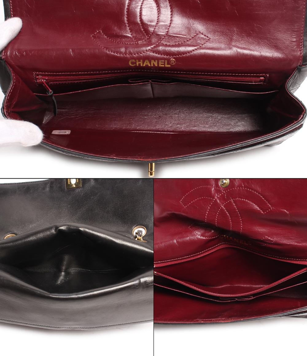 シャネル チェーンショルダーバッグ ゴールド金具 マトラッセ ラムスキン レディース CHANEL