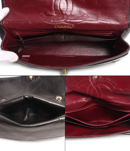 シャネル チェーンショルダーバッグ ゴールド金具 マトラッセ ラムスキン レディース CHANEL