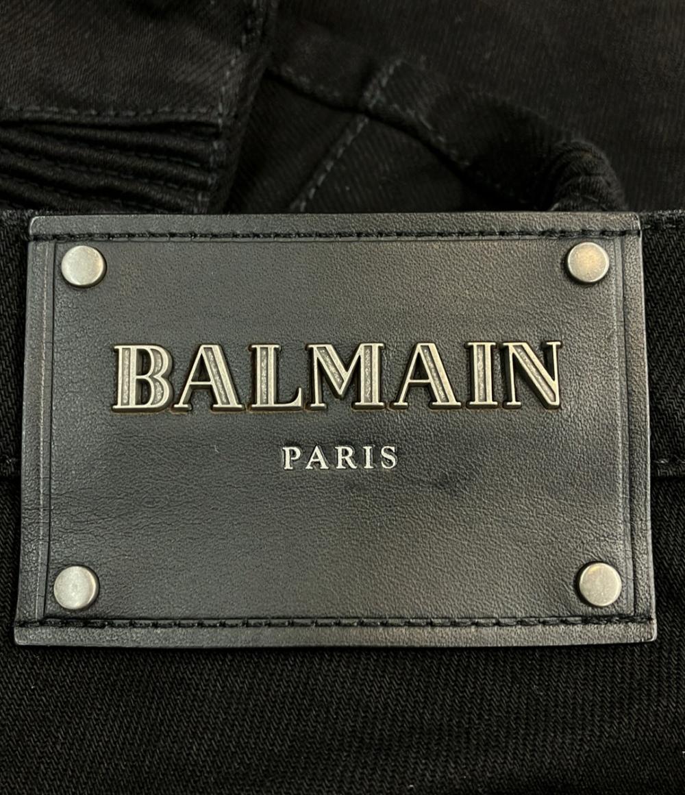 BALMAIN バイカーデニムパンツ S8H9131T134 メンズ SIZE 27 バルマン