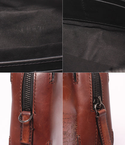 Berluti セカンドバッグ クラッチバッグ スクリット カリグラフィ パティーヌ プロファイル メンズ ベルルッティ