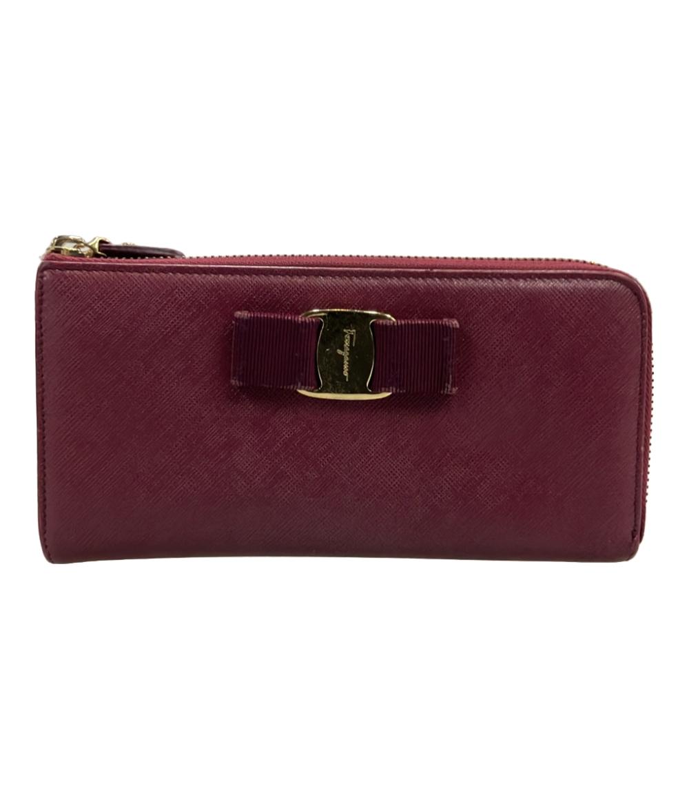 サルヴァトーレフェラガモ L字ファスナー長財布 ヴァラ レディース Salvatore Ferragamo