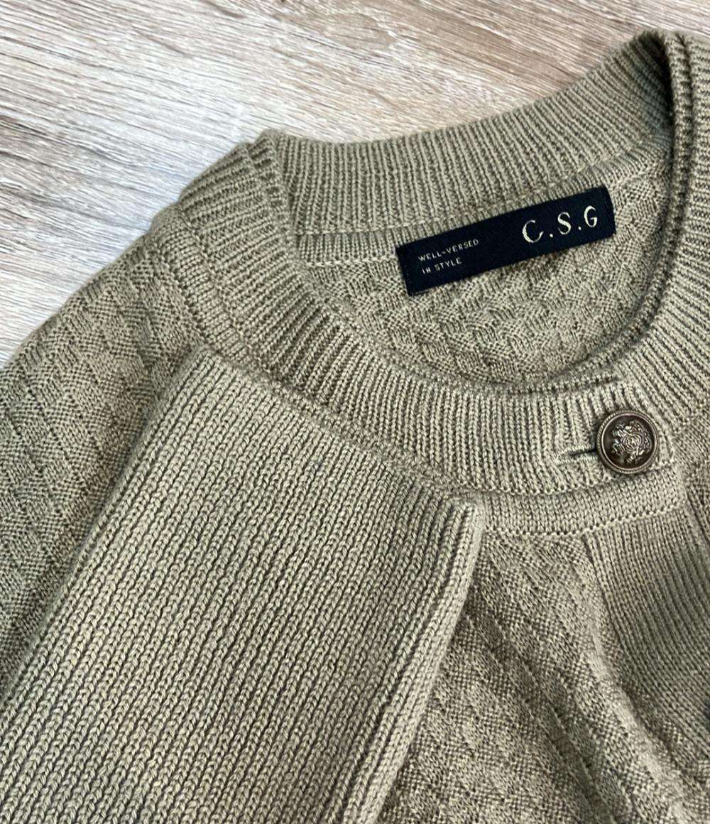 Curensology 長袖ワンピース ニット オークル CL209135ER-00 レディース SIZE F (M) カレンソロジー