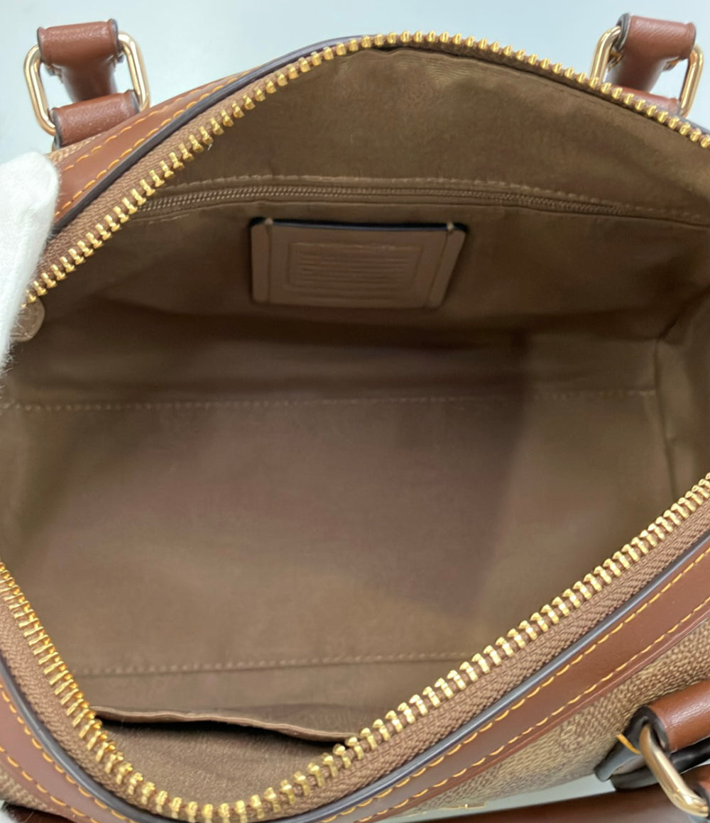 美品 COACH 2WAY ハンドバッグ ショルダーバッグ 斜め掛け シグネチャー CV961 レディース コーチ