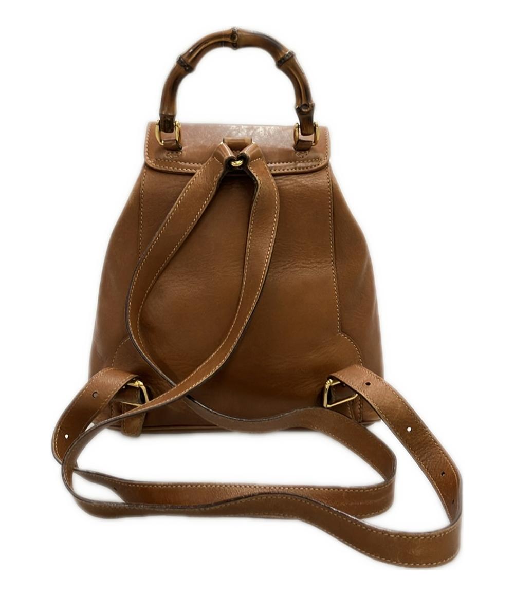 GUCCI レザー リュック ミニリュック バンブー 008 1705 0030 レディース グッチ