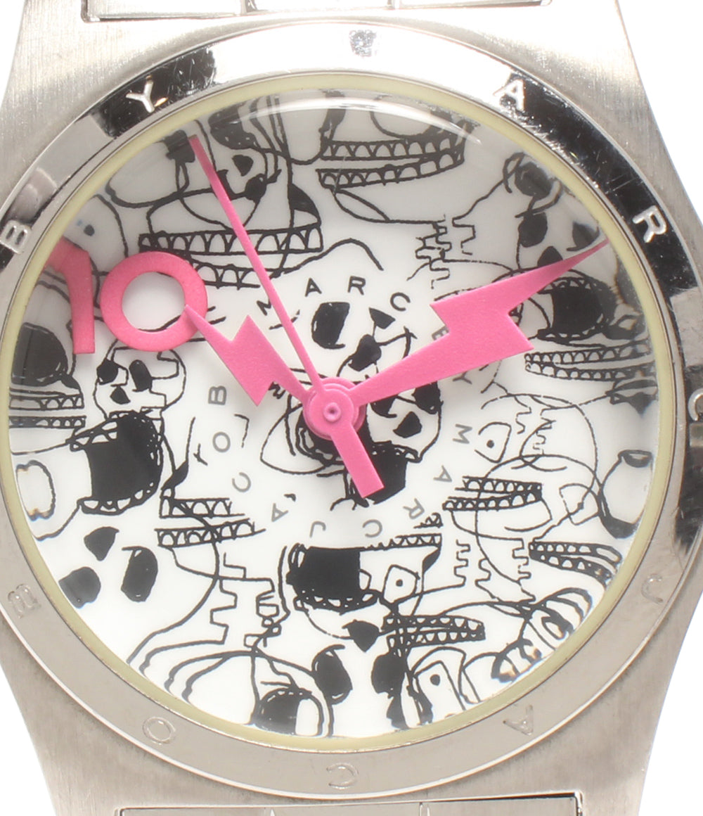 MARC BY MARC JACOBS 腕時計 10周年記念限定モデル スカル柄 クオーツ MBM9028 レディース マークバイマークジェイコブス