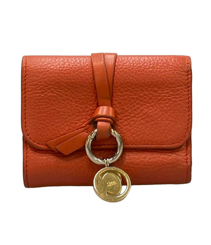 Chloe Wホック三つ折り財布 アルファベット スモール トリフォールド ウォレット レディース クロエ