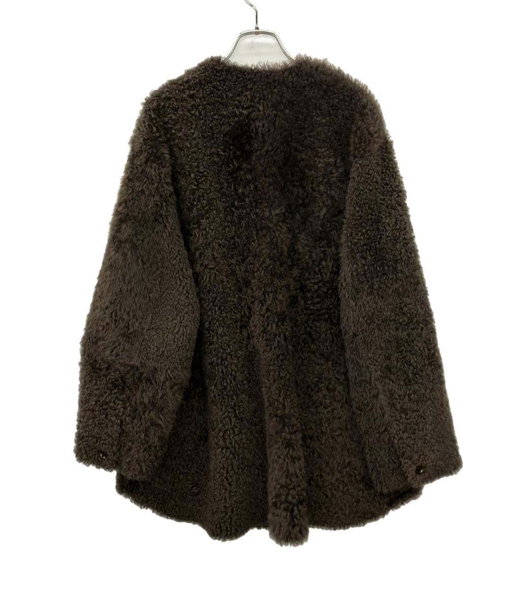 美品 IENA シープスキン ファームートンコート 25020900003030 レディース SIZE F (M) イエナ