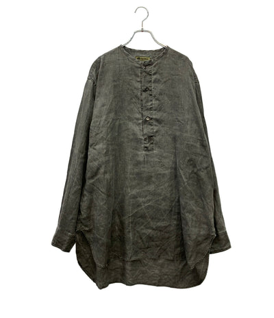 Nigel Cabourn ノーカラー長袖シャツ HENLEY SHIRT HEMP メンズ SIZE 52 (XL) ナイジェルケーボン