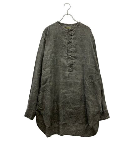 Nigel Cabourn ノーカラー長袖シャツ HENLEY SHIRT HEMP メンズ SIZE 52 (XL) ナイジェルケーボン