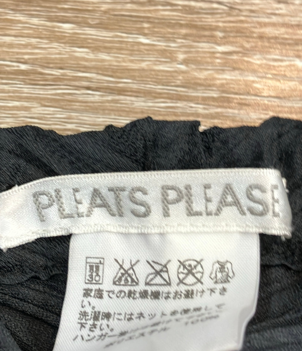 PLEATS PLEASE パンツ プリーツ デザイン 変形 ハーフ PP63-JF511 レディース SIZE 3 (L) プリーツプリーズ