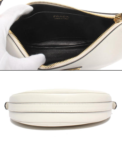 美品 PRADA 2WAYハンドバッグ ショルダーバッグ 肩掛け アーケ スモール レザー ショルダーバッグ 1BC194 レディース プラダ