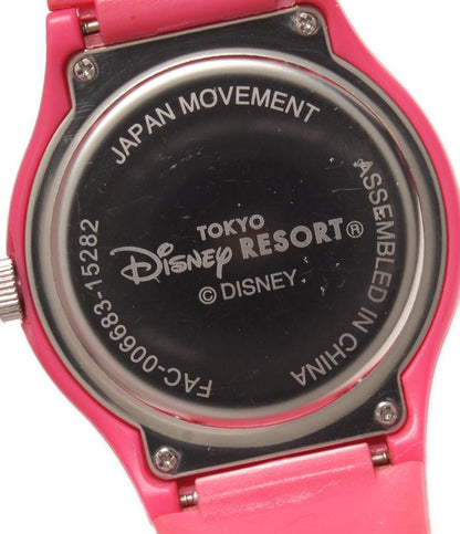 Disney 腕時計 ミニーフェイス クオーツ ピンク レディース メンズ ディズニー