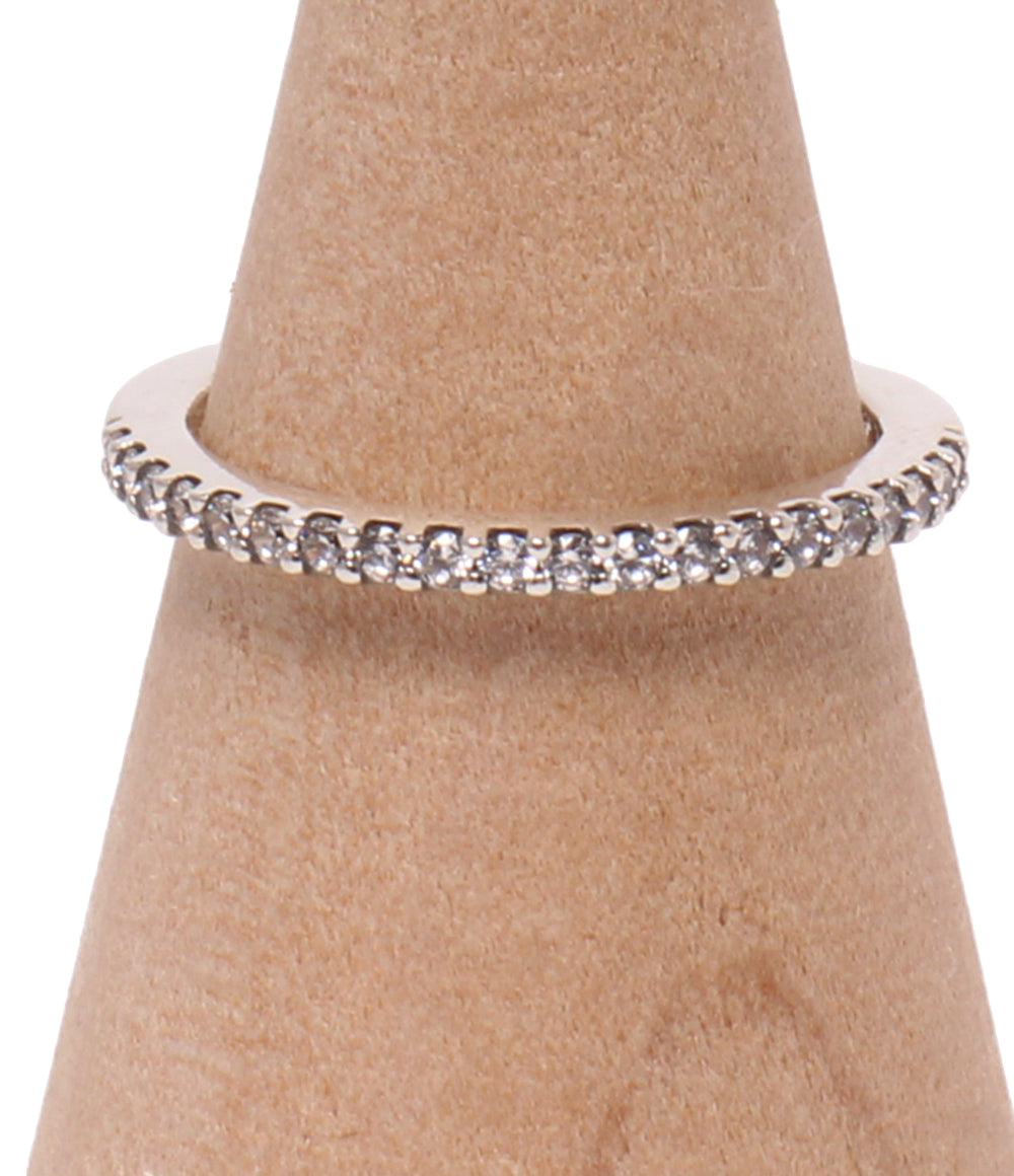 美品 PANDORA リング 指輪 SV925 ハーフエタニティ レディース SIZE 10号 パンドラ