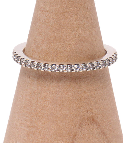 美品 PANDORA リング 指輪 SV925 ハーフエタニティ レディース SIZE 10号 パンドラ