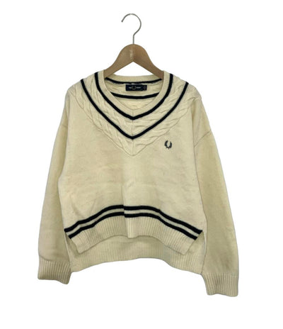 フレッドペリー 長袖Vネックセーター メンズ SIZE 10 (L) FRED PERRY