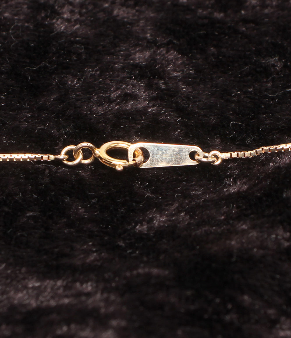 美品 ネックレス K10 ダイヤ 0.20ct レディース