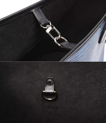 美品 LOUIS VUITTON トートバッグ 肩掛け ネヴァーフル MM エピ デニム M51053 レディース メンズ ルイ・ヴィトン