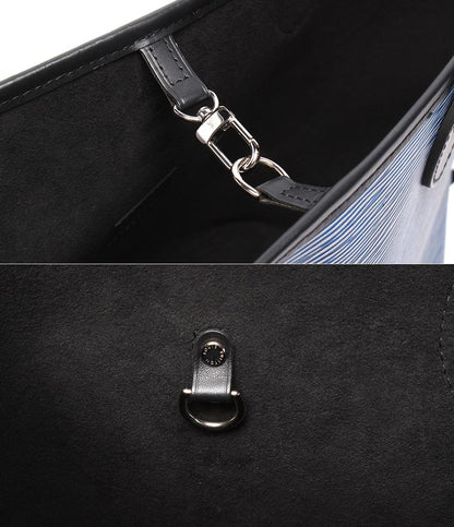 美品 LOUIS VUITTON トートバッグ 肩掛け ネヴァーフル MM エピ デニム M51053 レディース メンズ ルイ・ヴィトン