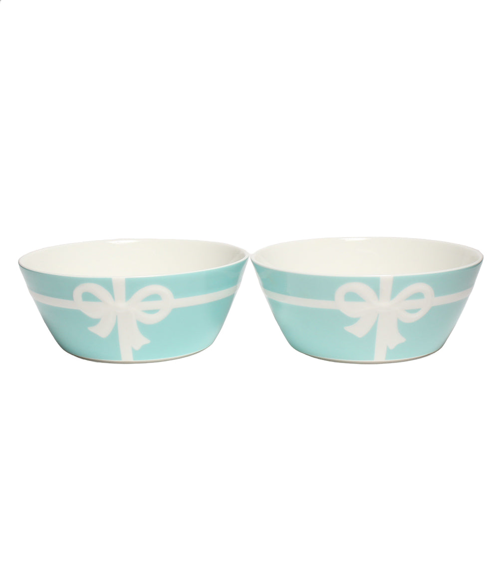 美品 Tiffany & Co. ボウル 皿 2点セット 14cm ブルーボックス ティファニー