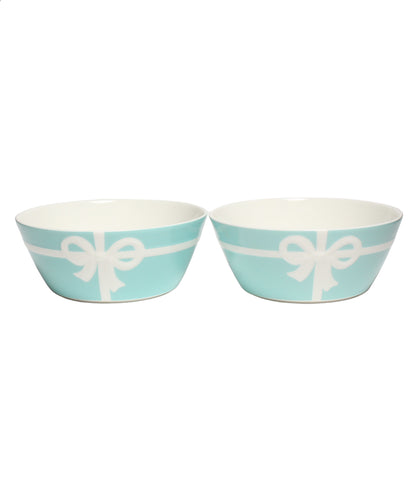 美品 Tiffany & Co. ボウル 皿 2点セット 14cm ブルーボックス ティファニー