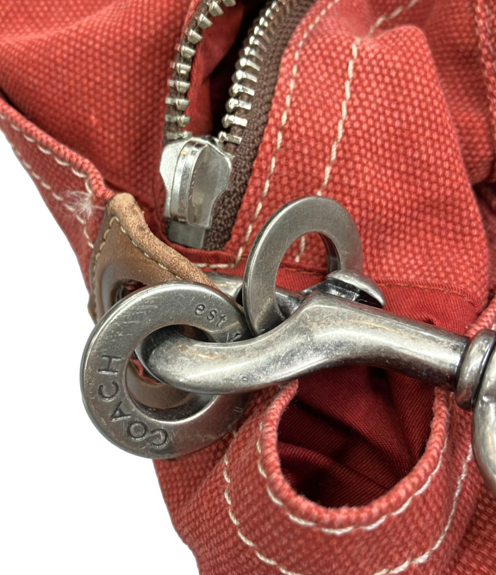 COACH 2WAY キャンバス ボストンバッグ ショルダーバッグ 斜め掛け F70380 レディース メンズ コーチ