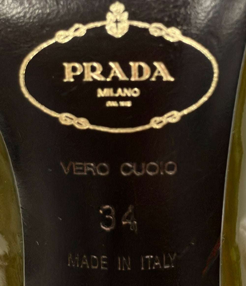 PRADA アンクルストラップエナメルパンプス レディース SIZE 34 (22cm) プラダ