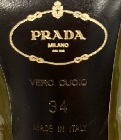 PRADA アンクルストラップエナメルパンプス レディース SIZE 34 (22cm) プラダ