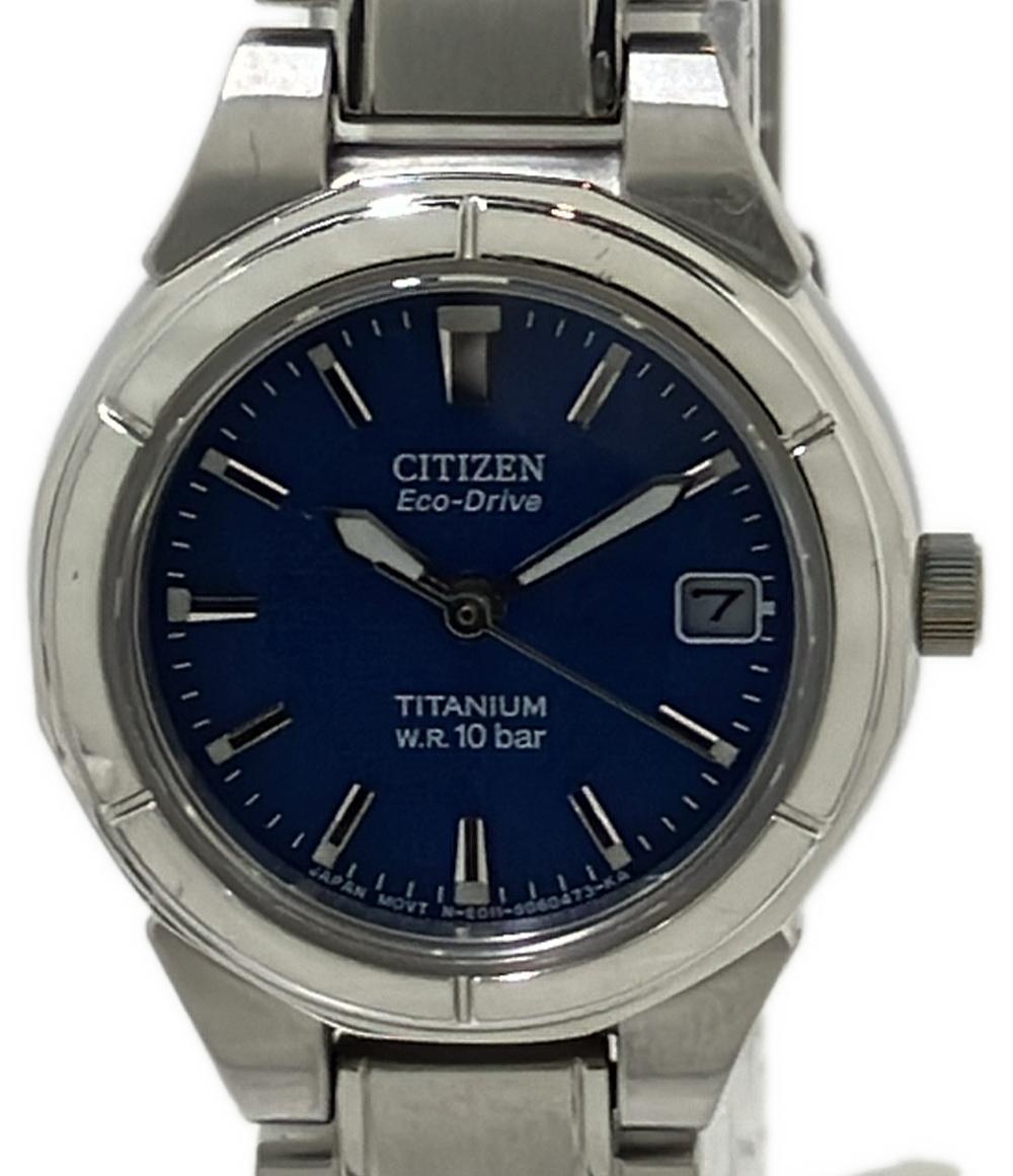 CITIZEN 腕時計 エコドライブ ソーラー ブルー E011-S036143 レディース シチズン
