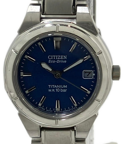 CITIZEN 腕時計 エコドライブ ソーラー ブルー E011-S036143 レディース シチズン