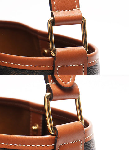 CELINE ショルダーバッグ 肩掛け 斜め掛け スモールバケット トリオンフキャンバス 191442 レディース セリーヌ