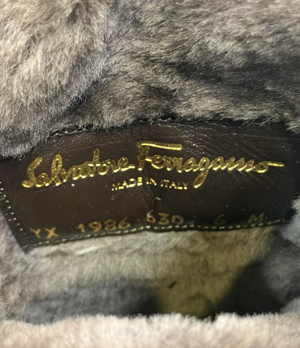 Salvatore Ferragamo ムートンブーツ レディース SIZE 6 M サルヴァトーレフェラガモ