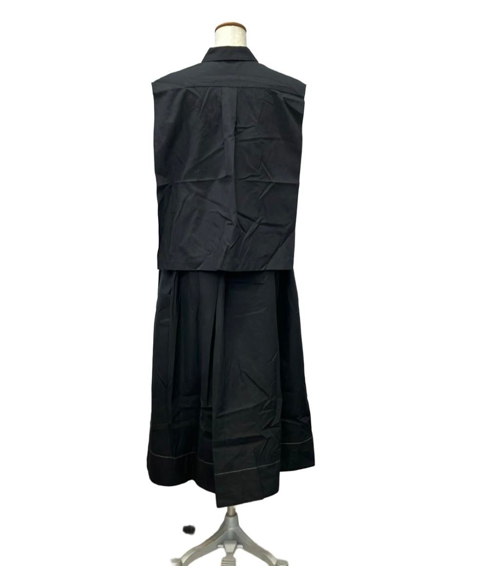 DES PRES ノースリーブワンピース コットン ライター レイヤード セレクトショップ レディース SIZE F (M) デプレ