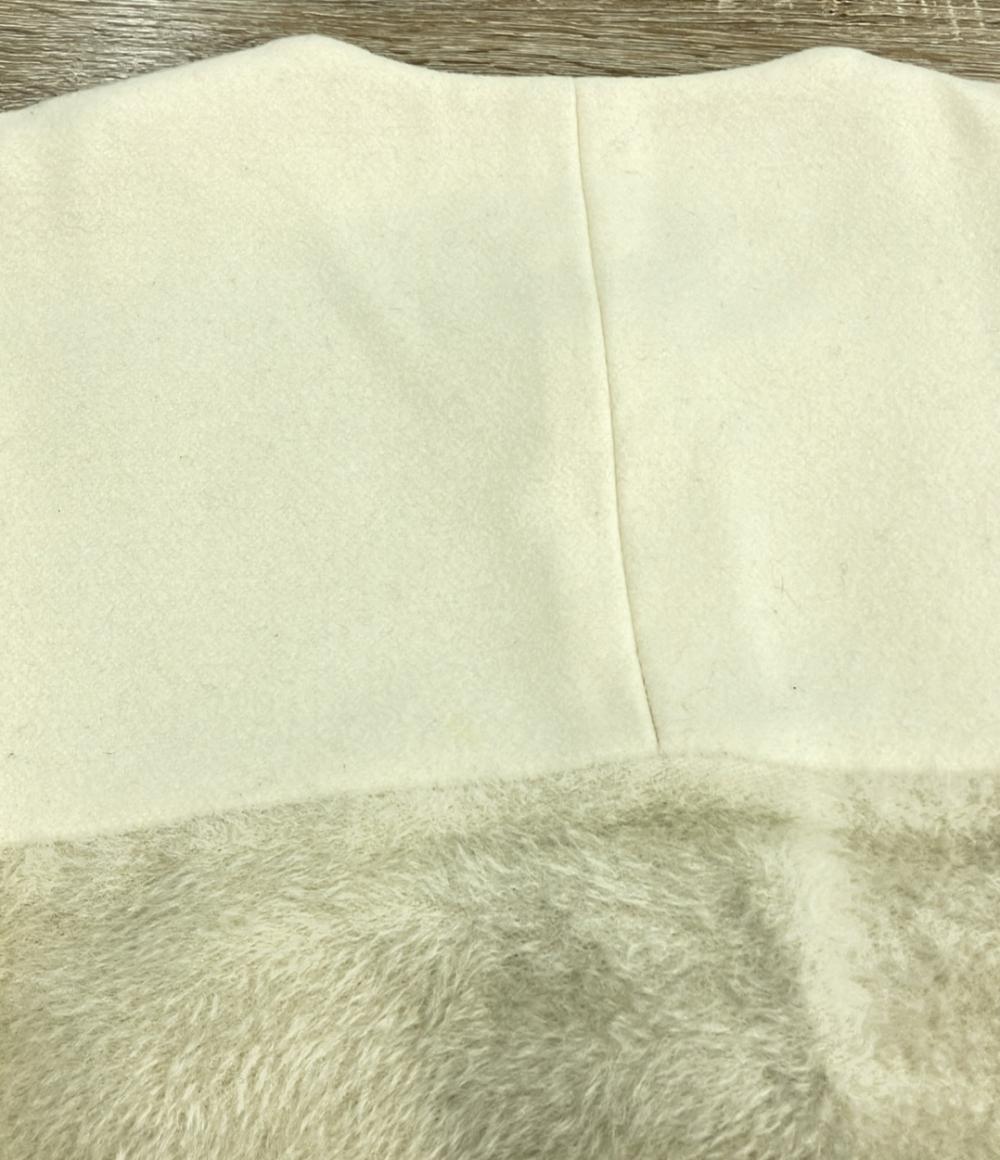 エトロ ノーカラーロングコート ウールアルパカ切り替え レディース SIZE 40 (L) ETRO