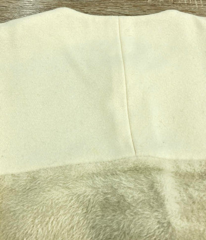 エトロ ノーカラーロングコート ウールアルパカ切り替え レディース SIZE 40 (L) ETRO