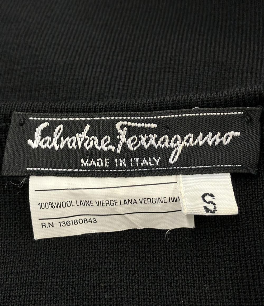 美品 サルヴァトーレフェラガモ 半袖ニットワンピース レディース SIZE S Salvatore Ferragamo