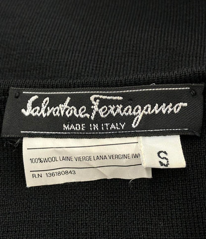 美品 サルヴァトーレフェラガモ 半袖ニットワンピース レディース SIZE S Salvatore Ferragamo