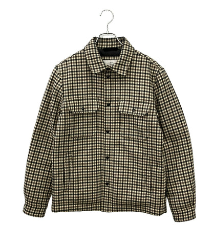 美品 WOOLRICH ダウンジャケット Alaskan Wool Check Overshirt ARCHIVEラインWOOLRICH WOOLEN MILLS メンズ SIZE S ウールリッチ