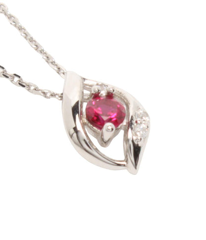 美品 エフ エイチ バード ネックレス SV925 ルビー レディース FH.BIRD