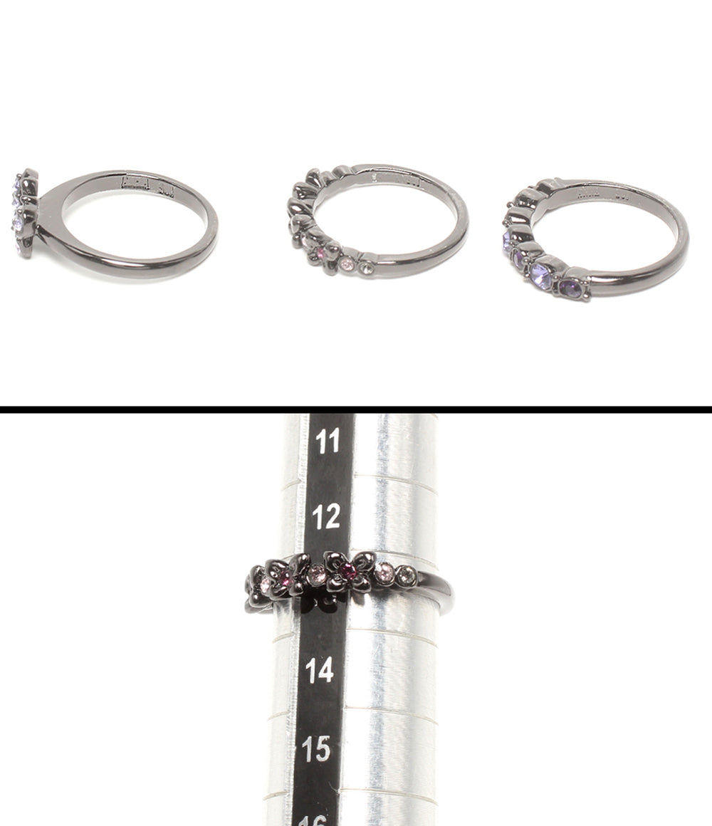 美品 ANNA SUI ネックレス イヤリング リング 指輪 バタフライモチーフ 6点セット レディース アナスイ