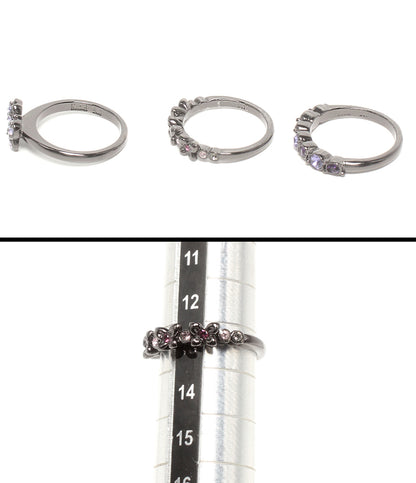 美品 ANNA SUI ネックレス イヤリング リング 指輪 バタフライモチーフ 6点セット レディース アナスイ