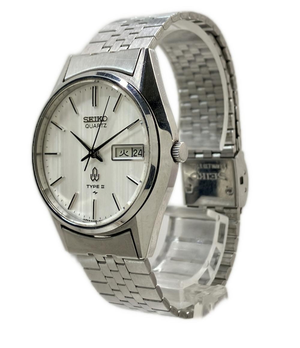 SEIKO 腕時計 TYPE II クオーツ シルバー 4336-8000 メンズ セイコー